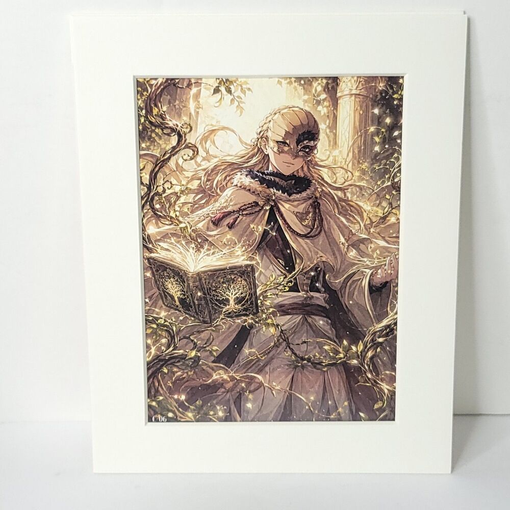 William Vangeance Clover Black White Card Anime Sketch Art Oversized Board A4